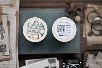 採集玻璃瓶6 和紙紙膠帶– 4cm