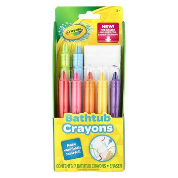 Crayola, 浴缸蠟筆，適合 3 歲及以上兒童，8 件套
