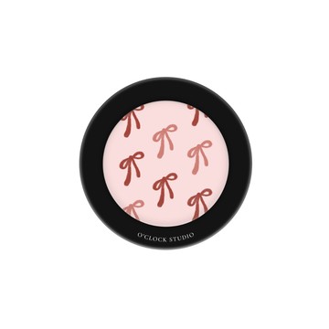 滿版小蝴蝶結 隱藏式鏡面伸縮磁吸手機支架 (支援Magsafe)
