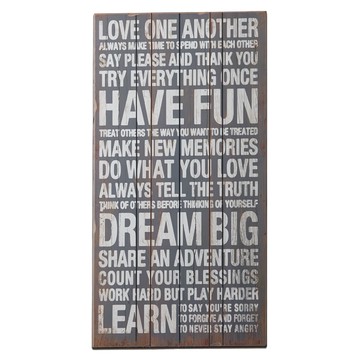 OPUS LOFT 純真年代 LOVE仿舊木板畫 無框畫 掛畫擺飾  60 x 30 x 2cm