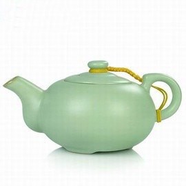 【汝窯泡茶壺-喜樂壺/神韻壺-1套/組】茶道茶具配件功夫茶具 高檔陶瓷 汝窯汝瓷開片茶壺-7501015