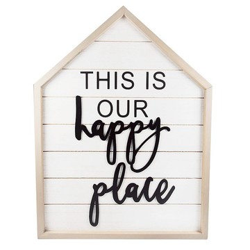 這是我們的快樂天地【Hallmark-文字禮品 木質掛飾】
