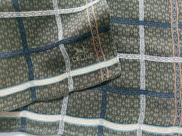 Celine 復古手帕 織紋布料 18.5 x 17.5 英吋