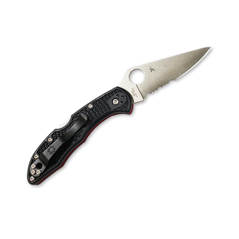 スパイダルコ Spyderco デリカ4 レッドライン 半波刃 C11FPSBKRD