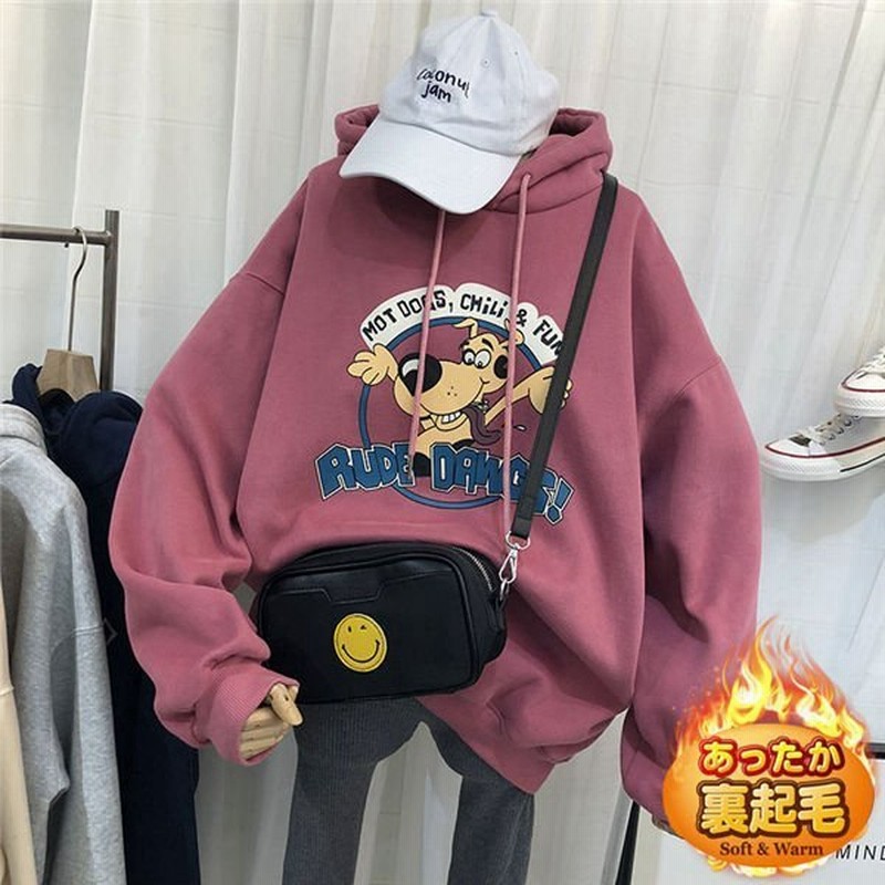 ヴィジョン ストリートウェア トレーナー レディース スウェット パーカー 裏起毛 厚手 暖かい スポーツウェア 長袖 袖リブ プリント ロゴ キャラクター 人気 可愛い 秋冬 通販 Lineポイント最大get Lineショッピング