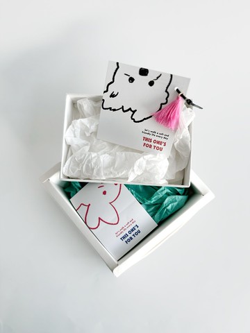 狗狗兔兔插畫貼紙