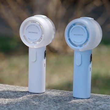霧告涼・涼感霧化手持風扇(兩入組) 冰霧白x2