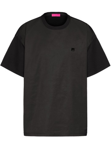 Valentino Garavani - stud detail panelled T-shirt - men - Cotton - S - Black