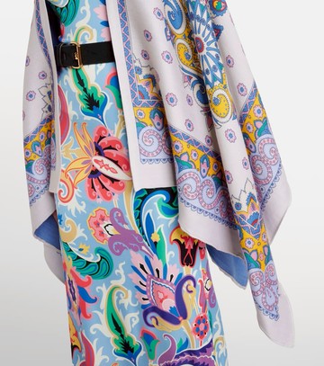 Etro Paisley wool-blend cape