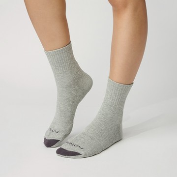 【Footer除臭襪】螺旋氣墊輕壓力襪-男款T98-灰