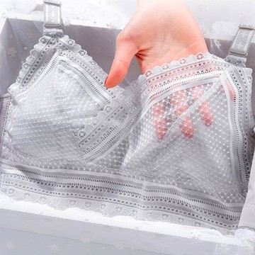 內衣女超薄無海綿透氣大胸顯小無鋼圈調整型收副乳舒適聚攏文胸罩