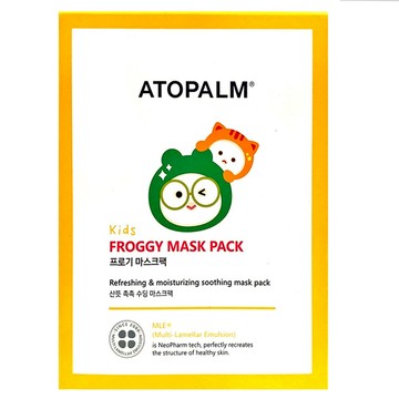 ATOPALM 愛多康 Kids Froggy 兒童舒緩保濕面膜套裝  5片  1盒