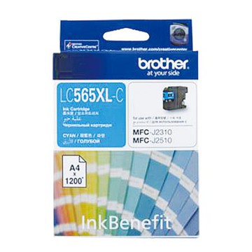 兄弟牌brother原廠高容量墨水匣/LC-565XL-C/藍色/1,200張