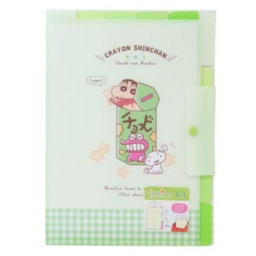 【震撼精品百貨】蠟筆小新_Crayon Shin-chan~蠟筆小新 A4多功能文件 資料夾-巧克比餅乾*16703
