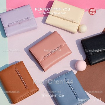 皮夾女 零錢包 卡包 女皮夾 卡包女 多卡位 大容量 熱銷女士錢包新款錢包ins女時尚純色大容量零錢包錢夾女式