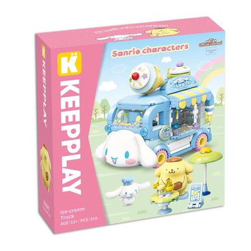 《Qman 啟蒙積木 》keepplay 三麗鷗 餐車系列 大耳狗的甜品餐車 東喬精品百貨