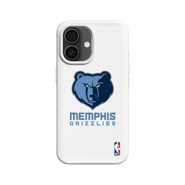 iPhone 16 SolidX 白 - NBA - Logo-曼斐斯灰熊 Memphis Grizzlies