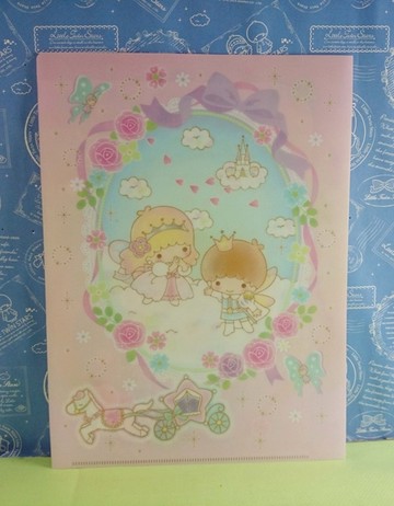 【震撼精品百貨】Little Twin Stars KiKi&LaLa 雙子星小天使~A4分頁夾_造型圖案