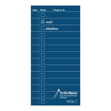 【Midori】TO DO MEMO（深藍） TAAZE讀冊生活網路書店
