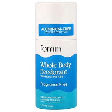 fomin, Whole Body Deodorant, Aluminum-Free, Fragrance Free, 1.76 oz (50 g)