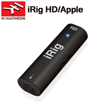 非凡樂器『IK iRig HD』聲音/吉他貝斯樂器錄音介面（義大利/原廠）蘋果iPhone、iPad、Mac用