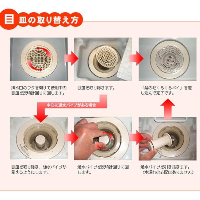 排水口受け 髪の毛くるくるポイ 新型Cタイプ （ 排水口 目皿 髪の毛 受け 付け替え 直径12cm 日本製 排水溝 浴室 お風呂掃除 ） |  LINEブランドカタログ