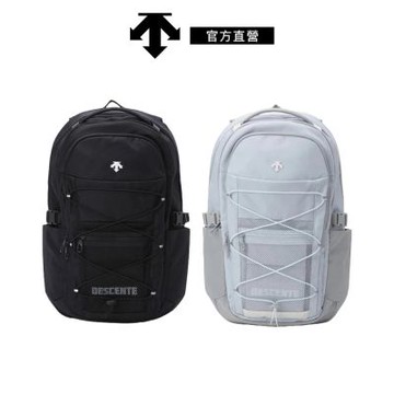 【DESCENTE】迪桑特 ENTER 2.0 中性 可擴張後背包 27L-32L(灰色/黑色)