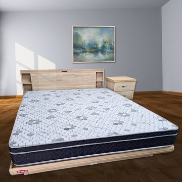 【顛覆設計】透氣抗菌緹花三線獨立筒床墊-單大3.5尺