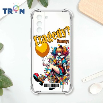 TRON 三星 S21 普普風小丑系列 四角防摔載具殼 軟殼 手機殼