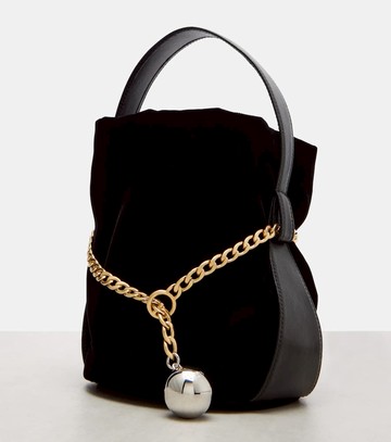 Prada Prada Petit Sac Noir velvet bucket bag
