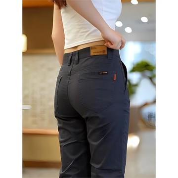 男士純棉休閑褲男2026新款商務西褲直筒全棉男褲長褲高端男款褲子