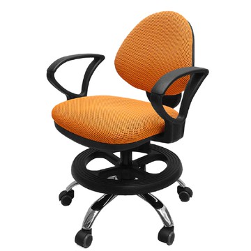 【A1】漢妮多彩活動式D扶手鐵腳兒童成長電腦椅1入(箱裝出貨)藍色