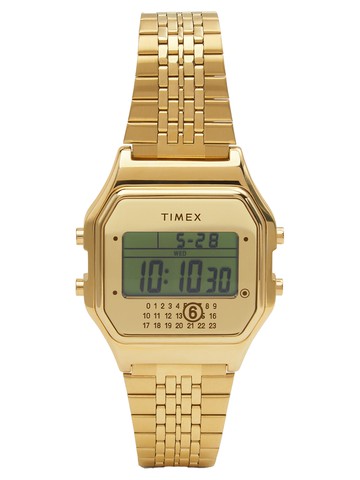 timex x mm6 "timex x mm6 t80 gold-tone" watch