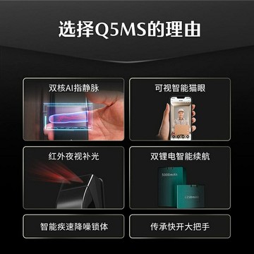 門鎖 德施曼指靜脈密碼鎖家用防盜智能門鎖可視貓眼Q5MS非指紋鎖