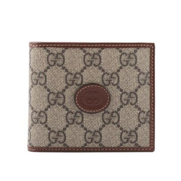 GUCCI Interlocking G Logo 對開8卡短夾(棕色) 671652 92TCG 8563