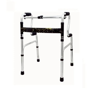 【海夫健康】恆伸機械式助行器(未滅菌) 1吋 全鋁合金 R型 扁圓管 固定+搖擺 助行器 顏色隨機出貨(ER-3438)