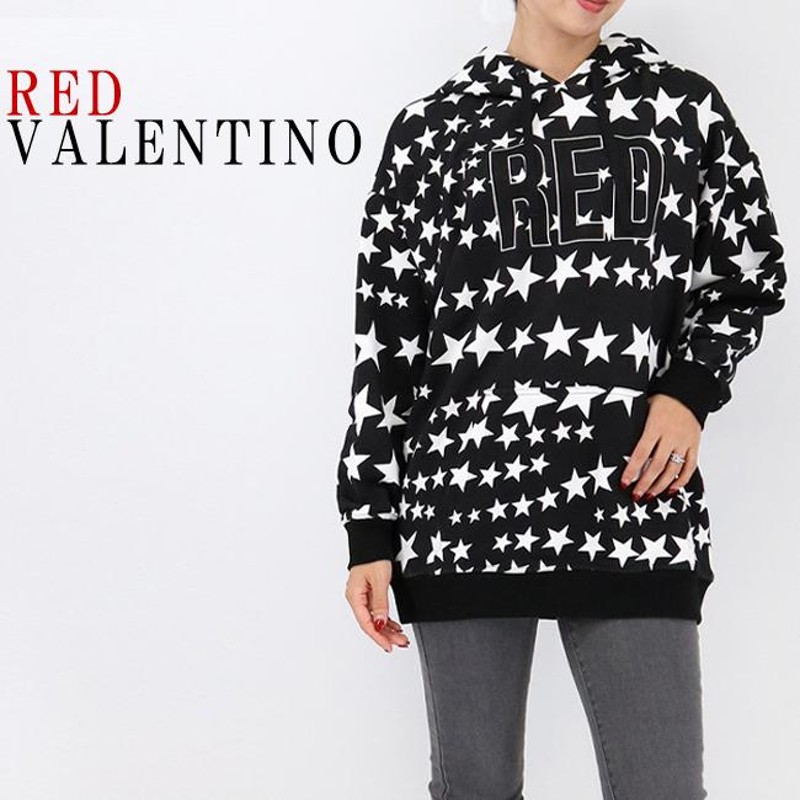 RED VALENTINO レッドヴァレンティノ 1R3MF10M 6L0 星柄パーカー