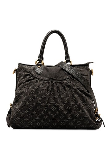 Louis Vuitton Pre-Owned - 2007 Monogram Denim Neo Cabby GM satchel - women - Denim - One Size - Black