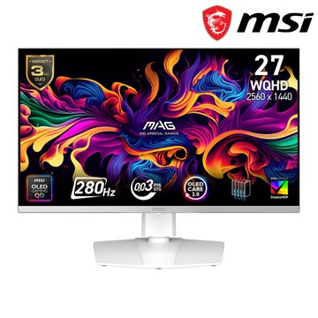 【MSI 微星】MAG 272QPW QD-OLED X28 白色 電競螢幕 (DP/HDMI/Type-C/QD-OLED/2K)