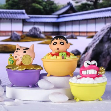 *蠟筆小新 閃亮亮系列 公仔-小新/肥嘟嘟左衛門/鱷魚阿山