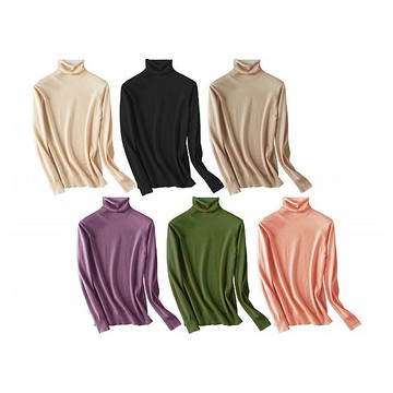 AMICA~至冬暖光高領羊毛針織衫(1件入) 款式可選