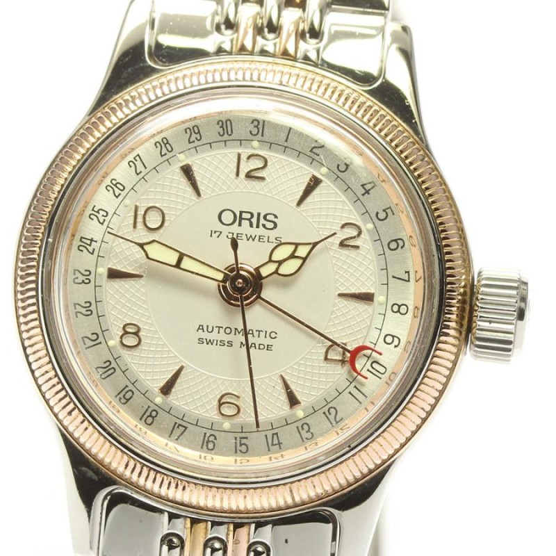 ☆良品☆保証書付き【ORIS】オリス ポインターデイト 裏スケ 7464 自動