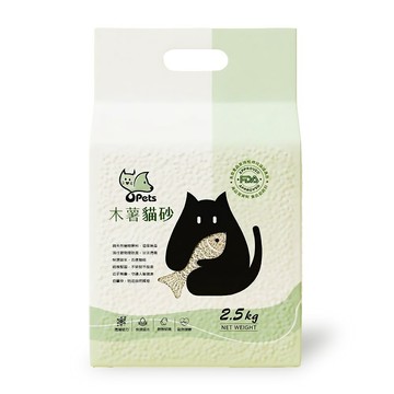GKI Opets 食品級木薯貓砂(2.5kg×4包超值囤貨組) 高凝結 瞬間結團 強效除臭