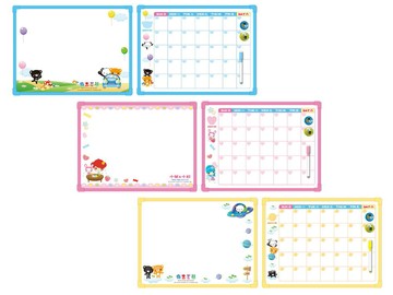 【文具通】荃翔 麻吉家族 二面 雙用 大白板 1500055 顏色及圖案依庫存隨機不可選 A2010319【APP滿額下單4%點數(單一帳號最高1000點)】7/31止