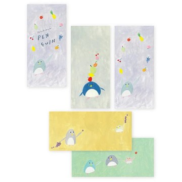 🌙【YXJ】手繪信函 企鵝｜🇯🇵日本空運｜表現社｜信紙 美濃和紙 信紙信封 文青 夜影小居