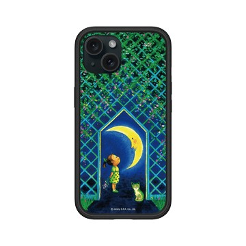 iPhone 15 Mod NX 黑 - 幾米 Jimmy Liao - 幸運遇見你-遇見月亮