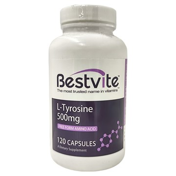 Bestvite 酪胺酸膠囊 L-酪胺酸 500毫克  0.6g  120顆  1罐