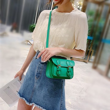 可刻字 斜挎包 iphone 手机袋 斜背包 单肩包 生日 客制礼物 绿色