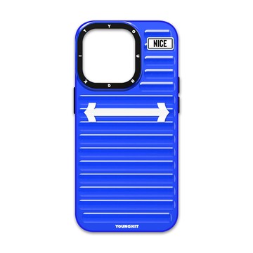 iPhone 14 Pro 殼 YOUNGKIT原創潮流 iPhone 14 Pro 6.1吋 螢火系列 立體透彩防摔手機殼(冰湖青)