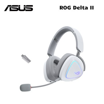 【ASUS 華碩】ROG Delta II  Wireless 三模無線電競耳機 白色